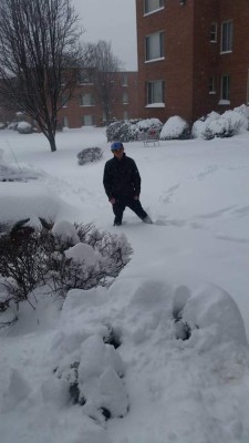 Fotos: Así viven hondureños la gran nevada en Estados Unidos