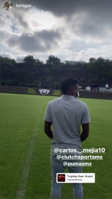 ¡Pruebas médicas y el número! Las imágenes de la presentación de Carlos Mejía con Pumas