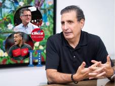 Diario DIEZ charló en exclusiva con Jorge Salomón, presidente de la Federación de Fútbol de Honduras. FOTOS: MAURICIO AYALA.