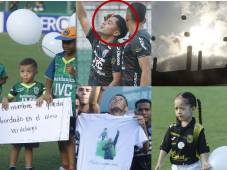 ¡Conmovedor adiós a Orinson Amaya! La directiva le rindió tributo al presidente, los niños elevaron globos y los futbolistas verdes le dedicaron la victoria. FOTOS: NEPTALÍ ROMERO.