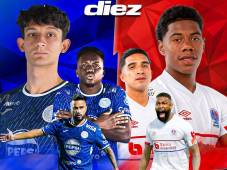 Motagua está eliminado y enfrenta a un Olimpia que está a un paso de jugar la gran final del torneo Apertura. Arte DIEZ.