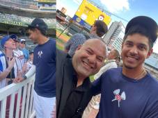 Los aficionados le muestran su cariño al beisbolista hondureño en su primera temporada con Atlanta. Fotos Alexis El Superman Padilla.