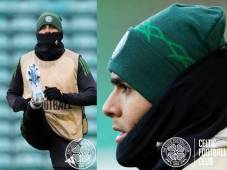 Imágenes del catracho Luis Palma entrenando con el Celtic previo al juego contra Dinamo Zagreb por la Champions League. Fotoso cortesía Celtic.