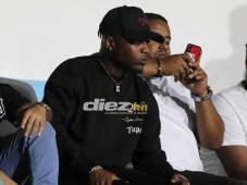 El jugador del Motagua asistió al partido de Nations League entre Honduras-Granada. FOTO: Alex Pérez.