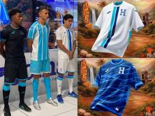 La Federación de Fútbol de Honduras presentó las nuevas camisetas de la Selección Nacional.