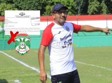 Nerlin Membreño fue insertado en el acta arbitral del réferi Said Martínez, quien no perdonó los reproches del asistente técnico del Marathón.