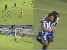 ¡Para ponerse de pie! Así fue el espectacular golazo de Samuel Card en el Victoria vs Olancho por Liga Nacional