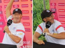 Pedro Troglio se llevó un tremendo susto en plena conferencia de prensa en el Centro de Alto Rendimiento José Rafael Ferrari. FOTOS: Alex Pérez.