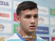 André Orellana atendió a los medios de prensa en el segundo día de microciclos en San Pedro Sula. FOTO: Mauricio Ayala.