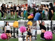 Nicky Escobar, La Bicha Catracha, Rackiminchi, entre otras: así entrenaron las pomponeras para el show del partido de tiktokers entre Honduras y El Salvador. (FOTOS: Yoseph Amaya)