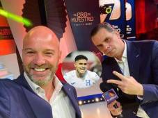 Luis García y Martinoli estuvieron en la narración y comentarios del juego entre Honduras y México para TV Azteca.