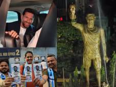 Lionel Messi arribó con sus compañeros Luis Suárz y Rodrigo de Paul al continente asiático. Fotos EFE y redes sociales.