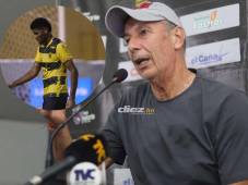 Miguel Falero lamentó la derrota de la máquina ante Victoria en el estadio Olímpico de SPS. FOTO: Mauricio Ayala.