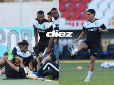 Romell Quioto y Luis Palma están concentrados en la Selección de Honduras que realiza sus entrenamientos en Tegucigalpa. Fotos Marvin Salgado.