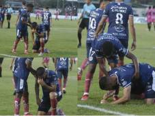 John Kleber endosa su segundo gol con Motagua en el Apertura y rompe en llanto tras anotarle al Choloma