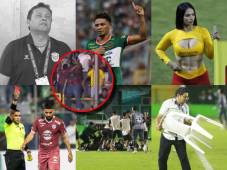 Choloma dejó en graves problemas a Real España, expulsado en Motagua por reclamos, el jugador castigado en Marathón que llegó al estadio y las bellas edecanes en el Rubén Deras y el Morazán. FOTOS: (Mauricio Ayala, Neptalí Romero y Moisés Valenzuela)