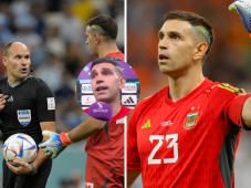 Dibu Martínez fue la gran figura del choque de cuartos de final entre Países Bajos - Argentina. El guardameta le dedicó un par de misivas al réferi español Mateu Lahoz.