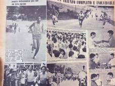 Páginas doradas del anuario de Diario LA PRENSA de junio de 1976 en la primera edición de la Maratón.