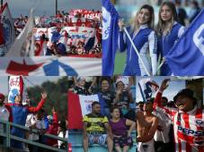 Olimpia nunca juega solo: la tremenda fiesta que armó la Ultra Fiel en la previa, las bellas chicas que engalanan el Chelato Uclés y aficionado del España comparte con los de Olimpia gracias al pacto de paz entre las barras. (FOTOS: Marvin Salgado y Emilio Flores)