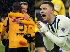 Borussia Dortmund ganó 2-0 en el juego de ida ante Atalanta y los deja con pie y medio fuera de los octavos de la Champions League.