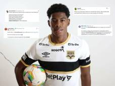 El extremo hondureño debutó oficialmente con el Internacional de Bogotá en la primera división de Colombia. Anotó al minuto 45+2 y disputó 70 minutos en la victoria ante Cúcuta por 2-1. Esto dicen en las redes sociales la prensa hondureña y los aficionados.