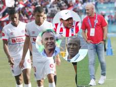 Carlos Prono, Juan Flores y Eduardo Bennett, exjugadores del Olimpia, opinaron sobre la debacle del Olimpia contra Génesis FC. Foto DIEZ.