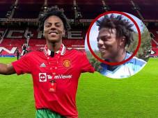 Al youtuber estadounidense le regalaron una camiseta de la Selección de Honduras.