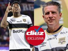 Técnico del Internacional de Bogotá se rinde ante el fútbol hondureño y elogia a Dereck Moncada por lo que ha demostrado en el club colombiano.