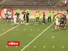 Penoso: Olimpia y Marathón armaron zafarrancho en New Orleans en amistoso que se detuvo media hora