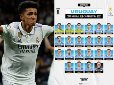 ¿Contra Álvaro Rodríguez del Real Madrid? Uruguay oficializa convocatoria para encarar amistoso ante Honduras y el Mundial Sub-20