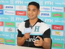 Carlos Pineda, feliz de ser tomado en cuenta para la Selección de Honduras en la eliminatoria de la Concacaf. Foto David Romero.