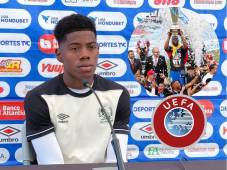 El delantero de Olimpia atendió la conferencia de prensa en el Centro de Alto Rendimiento José Rafael Ferrari.