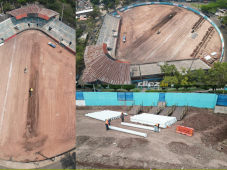 Condepor instala moderno sistema de drenaje en el Estadio Héctor “Chochi” Sosa