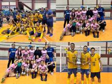 Ellos son los campeones universitarios de futsala en la rama masculina y femenina.