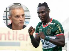 Rubilio Castillo fue la figura de Marathón con su doblete y Pablo Lavallén lo destacó. Foto Mauricio Ayala.