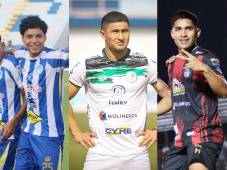 Victoria, Juticalpa FC y CD Choloma, uno de ellos perderá la categoría en primera división y jugará la próxima temporada en la segunda división. Fotos cortesía.