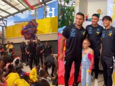 Seleccionados hondureños compartieron y reventaron piñatas con los niños de la Fundación contra el Cáncer