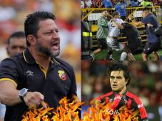 Técnico del Herediano explota contra jugador del Alajuelense tras zafarrancho y dice: “nos querían robar”