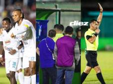 Georgie Welcome fue encontrado en fuera de juego, se activó el FVS y se invalidó el gol de Angelo Norales. Fotos Mauricio Ayala.