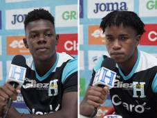Los jugadores atendieron a la prensa deportiva en San Pedro Sula. Este es el último microciclo de La H. FOTOS: Mauricio Ayala.