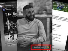 Benzema realizó varias publicaciones en su cuenta de Instagram y al final deseó ‘buena noche’.