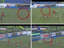 Para ponerse de pie: Así fue el golazo de tiro libre que le hizo Mario Martínez al Vida en favor del Olancho en Juticalpa