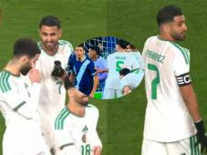 Riyad Mahrez se encargó de anotar de penal frente a Guatemala en el duelo amistoso en Génova.