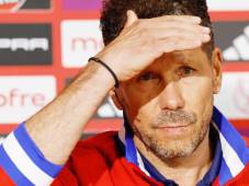 Diego Cholo Simeone, feliz de estar en la lucha por la gloria de la Copa del Rey. Foto EFE.