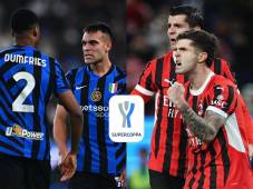 Inter de Milán y AC Milan disputarán la Gran Final de Supercopa de Italia.