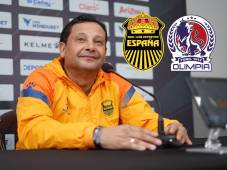 Jeaustin Campos, entrenador de Real España, vive la previa del enfrentamiento contra el Olimpia. Foto Mauricio Ayala.