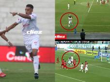 ¡Llegó de un saque de banda! Así fue el primer gol de Emanuel Hernández con Olimpia en Liga Nacional