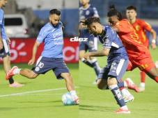 Rodrigo Droopy Gómez no pudo ocultar el malestar por la derrota contra Real España. Fotos David Romero.