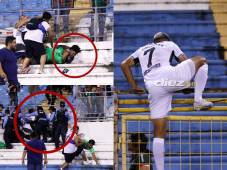 Zafarrancho en el Marathón vs Alianza: barras se van a los golpes en el Estadio Olímpico