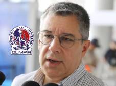 El presidente del Olimpia, Rafael Villeda, atendió las consultas sobre la actualidad del Olimpia.